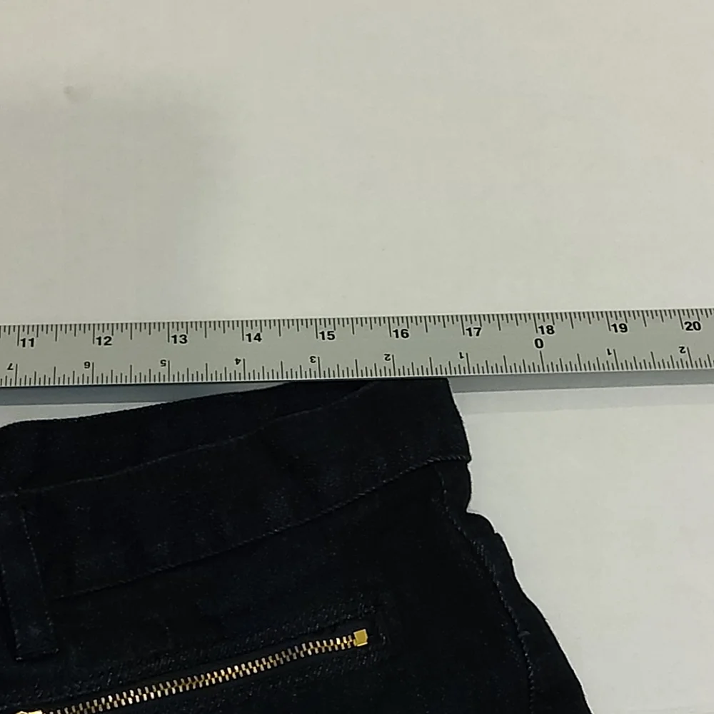 Lauren‎ Ralph Lauren Jeans, Double Zipper Front Pockets, Dark Blue, Size 14